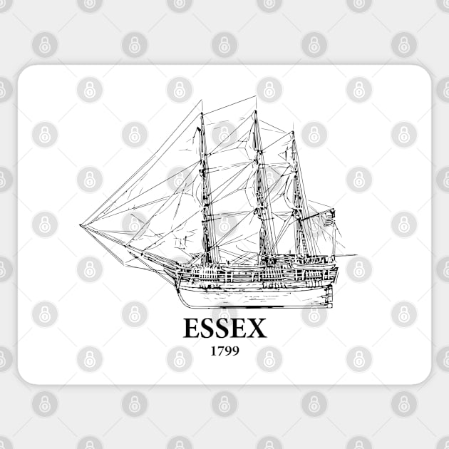 Essex 1799 Ship Sticker by Lakeric